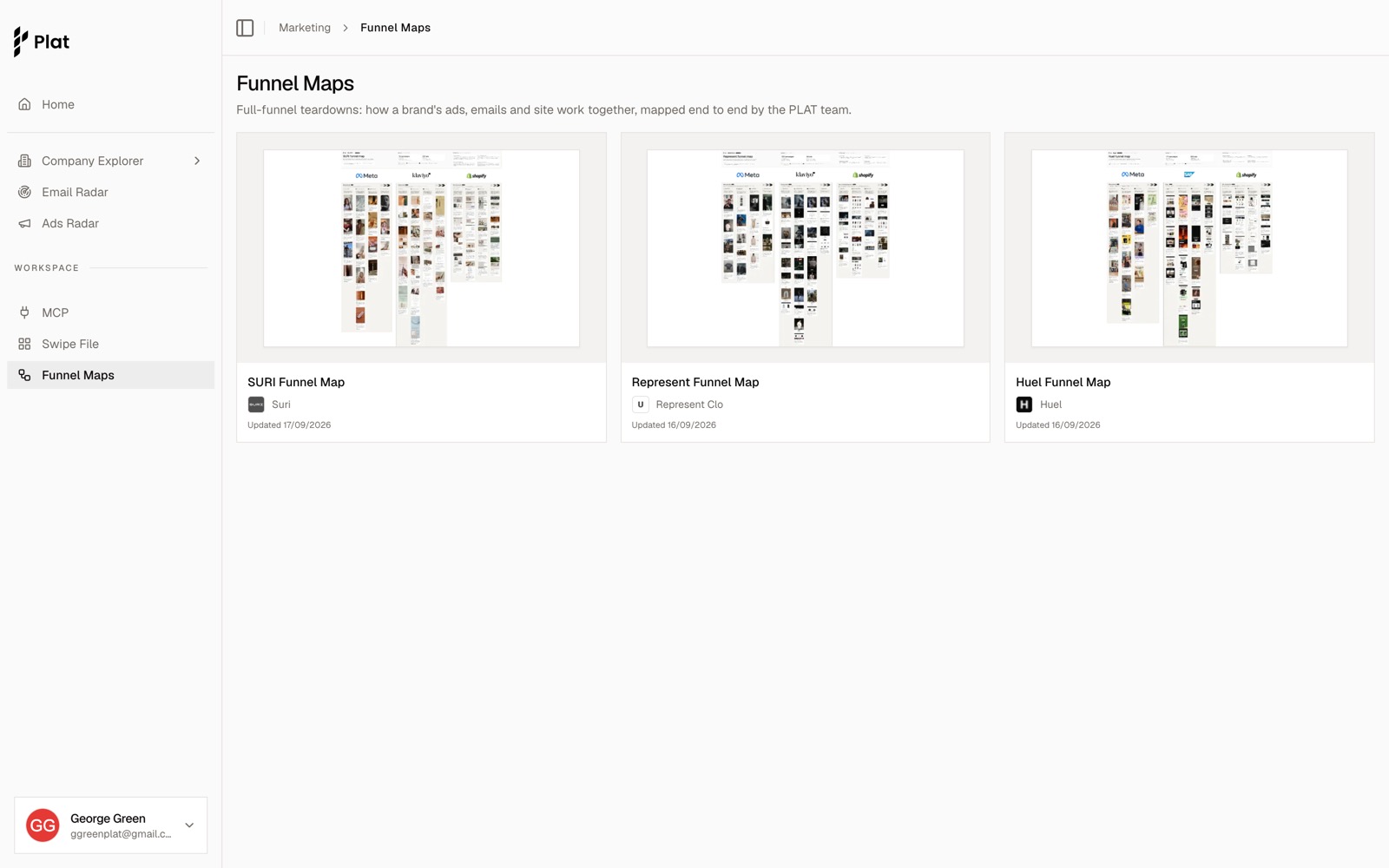 Funnel Maps: gallery of brand funnel teardowns